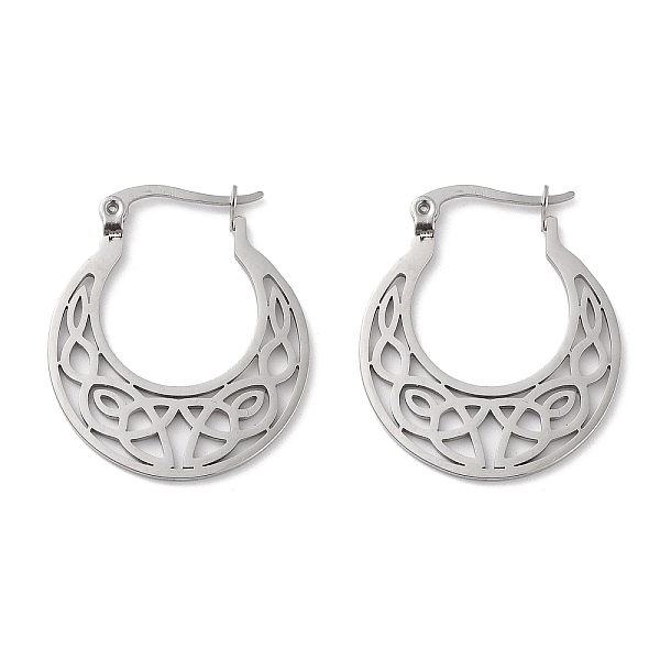 PandaHall 304 Stainless Steel Hoop Earrings, Moon, Stainless Steel Color, 29x25x1mm 304 Stainless Steel Moon
PandaHall 304 Stainless Steel Hoop Earrings, Moon, Stainless Steel Color, 29x25x1mm 304 Stainless Steel Moon