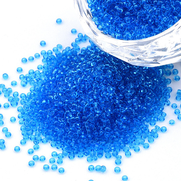 PandaHall 15/0 Transparent Czech Glass Seed Beads, Round, Dodger Blue, 1.5x1mm, Hole: 0.5mm, about 500g/bag Czech Glass
PandaHall 15/0 Transparent Czech Glass Seed Beads, Round, Dodger Blue, 1.5x1mm, Hole: 0.5mm, about 500g/bag Czech Glass