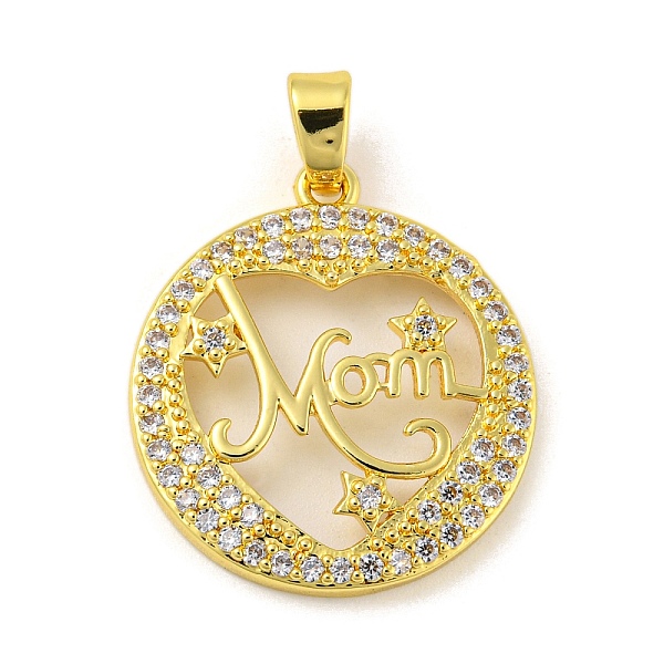 PandaHall Real 18K Gold Plated Mother's Day Rack Plating Brass Micro Pave Cubic Zirconia Pendants, Long-Lasting Plated, Lead Free & Cadmium..., Clear
PandaHall Real 18K Gold Plated Mother's Day Rack Plating Brass Micro Pave Cubic Zirconia Pendants, Long-Lasting Plated, Lead Free & Cadmium..., Clear