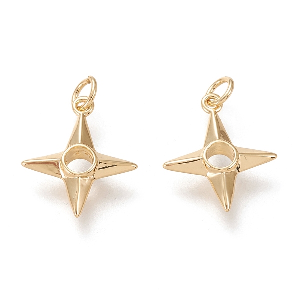 PandaHall Brass Pendants, with Jump Rings, Long-Lasting Plated, Hollow, Star, Real 18K Gold Plated, 18x15.5x3.5mm, Hole: 3.2mm Brass Star
PandaHall Brass Pendants, with Jump Rings, Long-Lasting Plated, Hollow, Star, Real 18K Gold Plated, 18x15.5x3.5mm, Hole: 3.2mm Brass Star