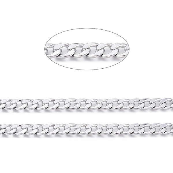 PandaHall 304 Stainless Steel Cuban Link Chains, Chunky Chains, Unwelded, with Spool, Stainless Steel Color, Link: 10x7x1.8mm, about 32.8...
PandaHall 304 Stainless Steel Cuban Link Chains, Chunky Chains, Unwelded, with Spool, Stainless Steel Color, Link: 10x7x1.8mm, about 32.8...