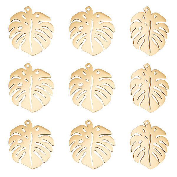 PandaHall Unicraftale 201 Stainless Steel Pendants, Tropical Leaf Charms, Monstera Leaf, Golden, 24x21x1mm, Hole: 1mm, 10pcs/box 201...
PandaHall Unicraftale 201 Stainless Steel Pendants, Tropical Leaf Charms, Monstera Leaf, Golden, 24x21x1mm, Hole: 1mm, 10pcs/box 201...
