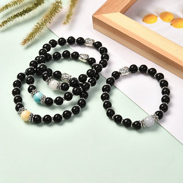 PandaHall Natural Lava Rock Oil Diffuser Yoga Menditation Bracelet for Men Women Girls Jewelry, Mixed Stone & Buddha Head Alloy Stretch...
PandaHall Natural Lava Rock Oil Diffuser Yoga Menditation Bracelet for Men Women Girls Jewelry, Mixed Stone & Buddha Head Alloy Stretch...