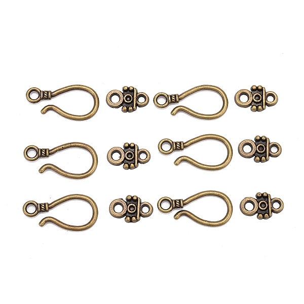 PandaHall Tibetan Style Hook and Eye Clasps, Antique Bronze Color, Lead Free and Cadmium Free, 24x11x14mm, Hole: 3.5mm Alloy
PandaHall Tibetan Style Hook and Eye Clasps, Antique Bronze Color, Lead Free and Cadmium Free, 24x11x14mm, Hole: 3.5mm Alloy
