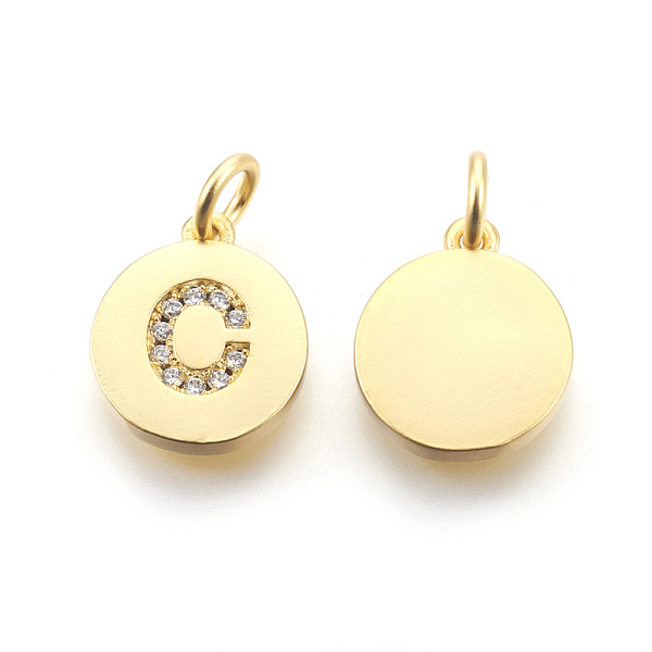 PandaHall Eco-Friendly Brass Cubic Zirconia Charms, Letter Style, Long-Lasting Plated, Lead Free & Cadmium Free & Nickel Free, Flat Round..., Clear
PandaHall Eco-Friendly Brass Cubic Zirconia Charms, Letter Style, Long-Lasting Plated, Lead Free & Cadmium Free & Nickel Free, Flat Round..., Clear