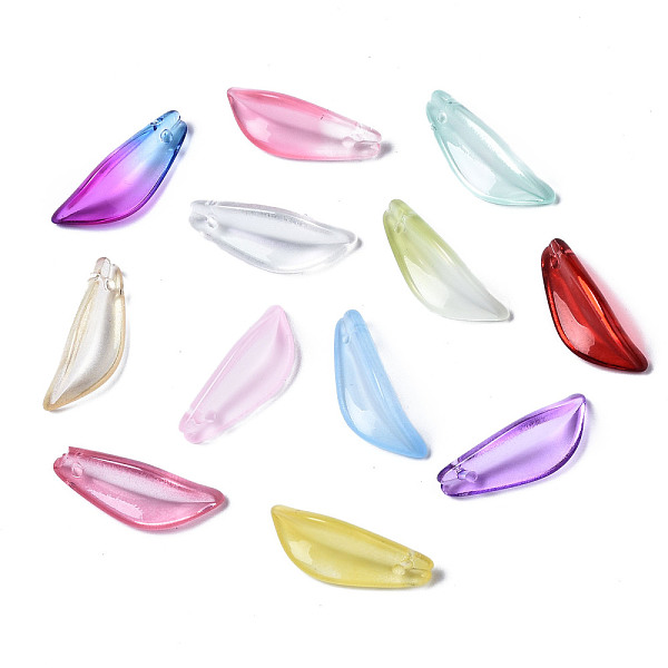 PandaHall Transparent Glass Pendants, Leaf, Mixed Color, 21.5x8x5mm, Hole: 1.2mm Glass Leaf Multicolor
PandaHall Transparent Glass Pendants, Leaf, Mixed Color, 21.5x8x5mm, Hole: 1.2mm Glass Leaf Multicolor