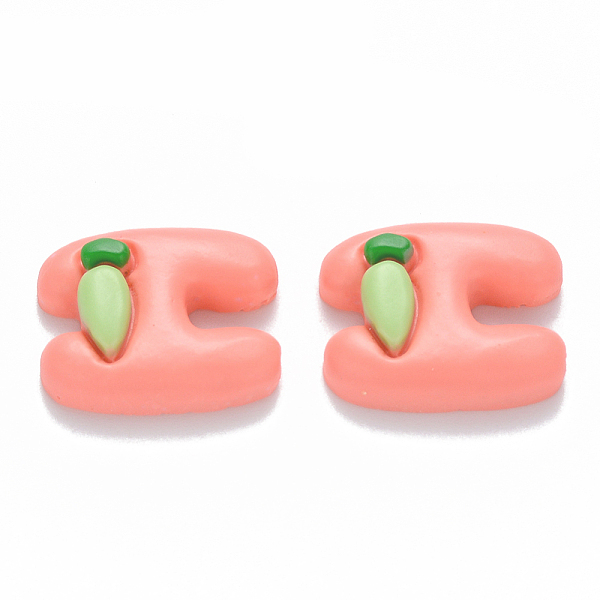 PandaHall Resin Cabochons, Letter H with Carrot, Light Coral, 20x17x6mm Resin Letter
PandaHall Resin Cabochons, Letter H with Carrot, Light Coral, 20x17x6mm Resin Letter