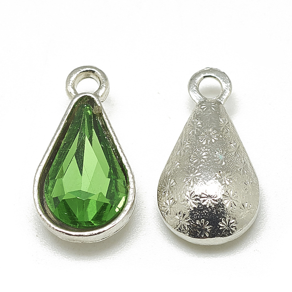 PandaHall Alloy Glass Pendants, Faceted, teardrop, Platinum, Green, 18x10x5mm, Hole: 2mm Alloy+Glass Teardrop Green
PandaHall Alloy Glass Pendants, Faceted, teardrop, Platinum, Green, 18x10x5mm, Hole: 2mm Alloy+Glass Teardrop Green