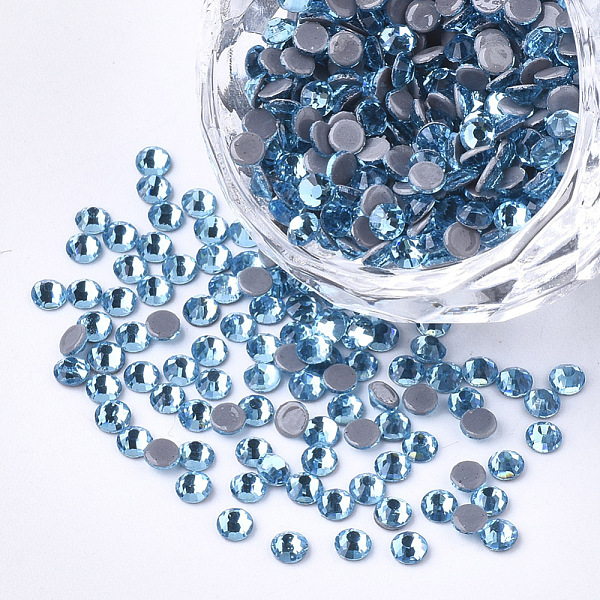 PandaHall Hotfix Rhinestone, Glass Rhinestone Flat Back Cabochons, Half Round, Aquamarine, SS6, 1.9~2x1mm, about 1440pcs/bag Glass..., Cyan
PandaHall Hotfix Rhinestone, Glass Rhinestone Flat Back Cabochons, Half Round, Aquamarine, SS6, 1.9~2x1mm, about 1440pcs/bag Glass..., Cyan