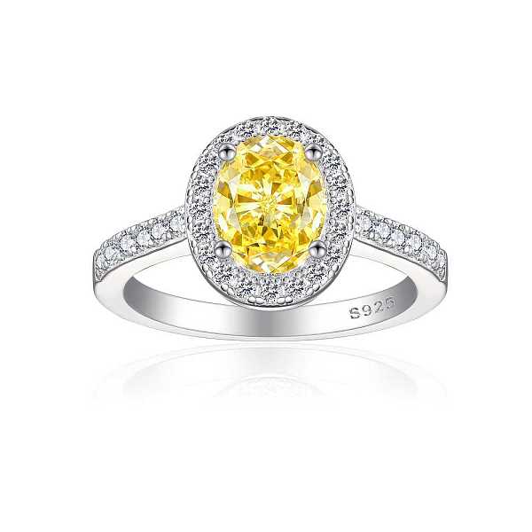 PandaHall 925 Sterling Silver Micro Pave Cubic Zirconia Plain Band Rings, Real Platinum Plated, Oval, Yellow, Inner Diameter: 17mm Sterling...
PandaHall 925 Sterling Silver Micro Pave Cubic Zirconia Plain Band Rings, Real Platinum Plated, Oval, Yellow, Inner Diameter: 17mm Sterling...
