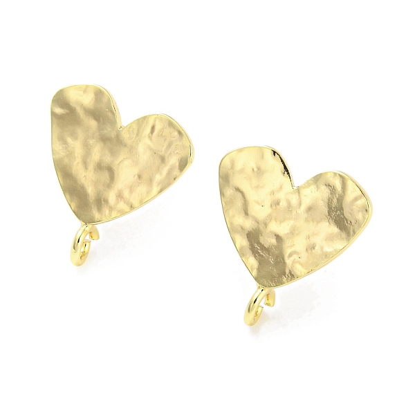 PandaHall Brass Stud Earring Findings, with Vertical Loop, Heart, Real 18K Gold Plated, 14x13mm, Hole: 1.6mm, Pin: 0.7mm Brass Heart
PandaHall Brass Stud Earring Findings, with Vertical Loop, Heart, Real 18K Gold Plated, 14x13mm, Hole: 1.6mm, Pin: 0.7mm Brass Heart