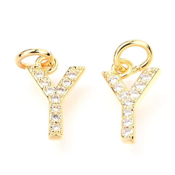 PandaHall Brass Micro Pave Cubic Zirconia Charms, with Jump Rings, Greek Alphabet, Real 18k Gold Plated, Letter.G, 11.5x7.5x1.8mm, Jump Ring..., Clear
PandaHall Brass Micro Pave Cubic Zirconia Charms, with Jump Rings, Greek Alphabet, Real 18k Gold Plated, Letter.G, 11.5x7.5x1.8mm, Jump Ring..., Clear