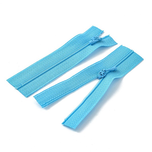 PandaHall Nylon Garment Accessories, Zip-fastener Component Sets, Nylon Zipper & Alloy Zipper Puller, Sky Blue, 90~96x27x1mm Nylon
PandaHall Nylon Garment Accessories, Zip-fastener Component Sets, Nylon Zipper & Alloy Zipper Puller, Sky Blue, 90~96x27x1mm Nylon