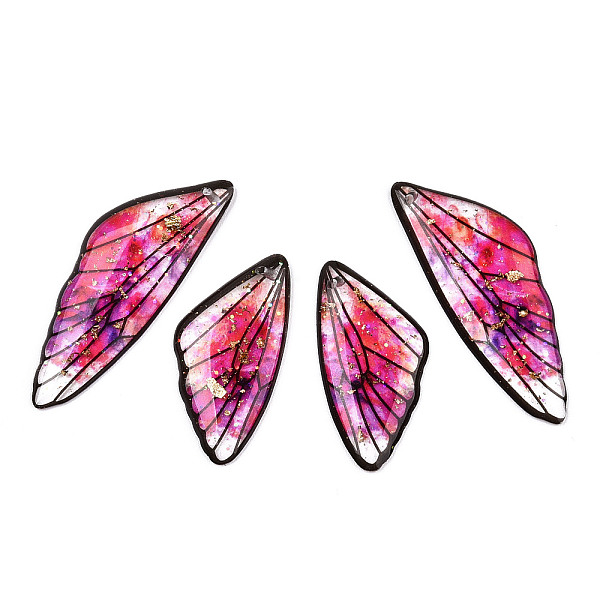 PandaHall Transparent Resin Wing Pendants Set, with Gold Foil, Butterfly Wing Charms, Deep Pink, 29.5~39.5x14.5x2.5mm, Hole: 0.8mm, 2...
PandaHall Transparent Resin Wing Pendants Set, with Gold Foil, Butterfly Wing Charms, Deep Pink, 29.5~39.5x14.5x2.5mm, Hole: 0.8mm, 2...