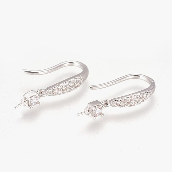 PandaHall Brass Micro Pave Cubic Zirconia Earring Hooks, Clear, Platinum, 14x9x2.5mm, 28 Gauge, Pin: 0.3mm Brass Clear
PandaHall Brass Micro Pave Cubic Zirconia Earring Hooks, Clear, Platinum, 14x9x2.5mm, 28 Gauge, Pin: 0.3mm Brass Clear