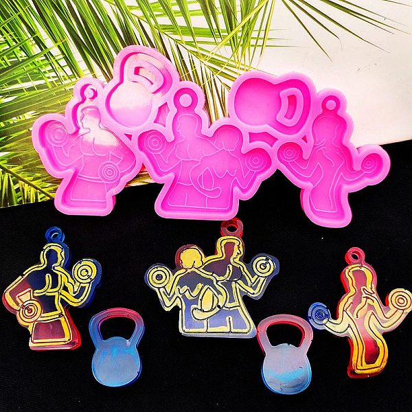 PandaHall Fitness Theme Silicone Keychain Pendant Molds, for UV Resin, Epoxy Resin Jewelry Making, Flamingo Color, Human, 82x173x8.5mm, Hole..., Pink
PandaHall Fitness Theme Silicone Keychain Pendant Molds, for UV Resin, Epoxy Resin Jewelry Making, Flamingo Color, Human, 82x173x8.5mm, Hole..., Pink