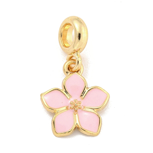 PandaHall Rack Plating Alloy Enamel Flower European Dangle Charms, Large Hole Pendants, Golden, Pink, 28mm, Hole: 4.6mm, Flower: 17.5x15x2mm...
PandaHall Rack Plating Alloy Enamel Flower European Dangle Charms, Large Hole Pendants, Golden, Pink, 28mm, Hole: 4.6mm, Flower: 17.5x15x2mm...