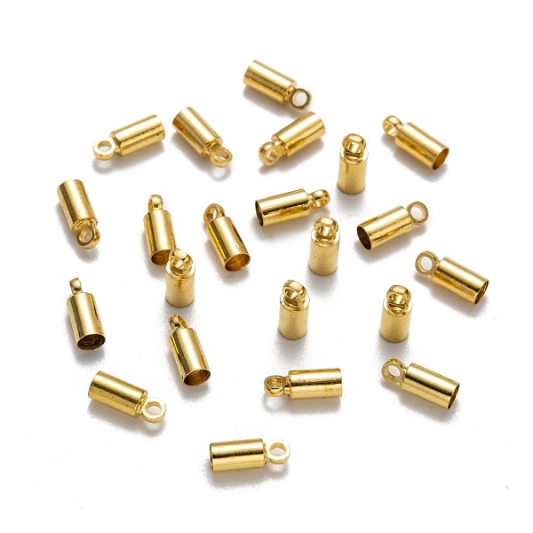 PandaHall Brass Cord Ends, Nickel Free, Golden, 9x3.5mm, Hole: 1.5mm, 3mm inner diameter Brass
PandaHall Brass Cord Ends, Nickel Free, Golden, 9x3.5mm, Hole: 1.5mm, 3mm inner diameter Brass