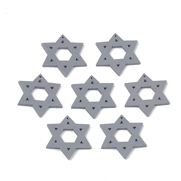 PandaHall Spray Painted Wood Pendants, for Jewish, Star of David, Dark Gray, 32x29.5x2.5mm, Hole: 1.2mm Wood Star Gray
PandaHall Spray Painted Wood Pendants, for Jewish, Star of David, Dark Gray, 32x29.5x2.5mm, Hole: 1.2mm Wood Star Gray
