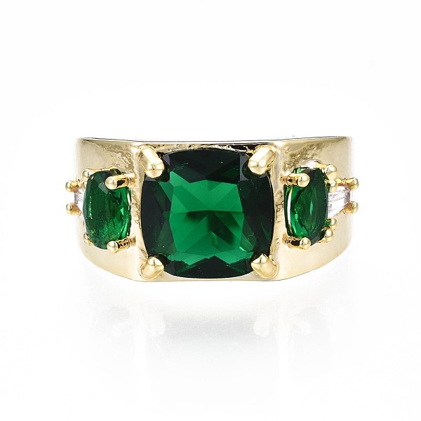 PandaHall Green Cubic Zirconia Rectangle Chunky Open Cuff Ring for Women, Nickel Free, Real 18K Gold Plated, US Size 8(18.1mm) Brass+Cubic...
PandaHall Green Cubic Zirconia Rectangle Chunky Open Cuff Ring for Women, Nickel Free, Real 18K Gold Plated, US Size 8(18.1mm) Brass+Cubic...