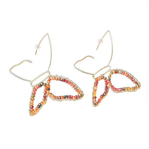 PandaHall Butterfly Glass Beads Dangle Earrings for Girl Women, Brass Wire Wrapped Earrings, Golden, FireBrick, 72x78x3mm, Pin: 0.8mm Glass..., Red
PandaHall Butterfly Glass Beads Dangle Earrings for Girl Women, Brass Wire Wrapped Earrings, Golden, FireBrick, 72x78x3mm, Pin: 0.8mm Glass..., Red