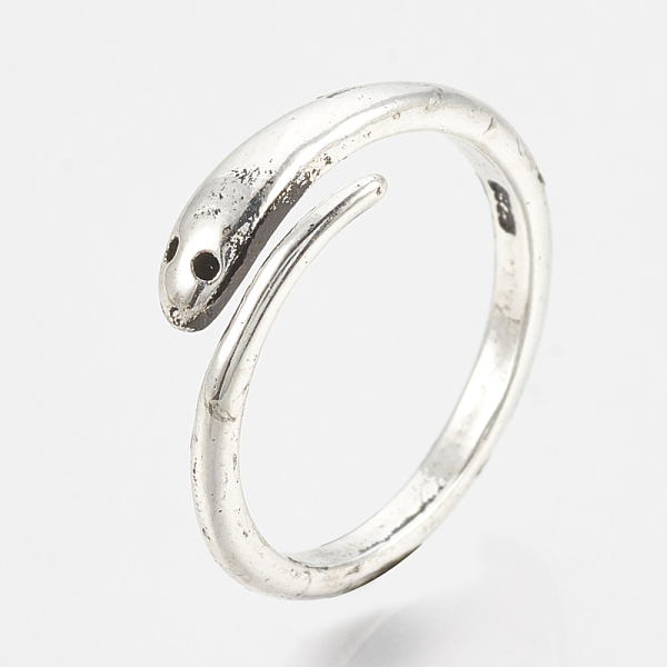 PandaHall Adjustable Alloy Finger Rings, Snake, Antique Silver, Size 6mm, 16mm Alloy
PandaHall Adjustable Alloy Finger Rings, Snake, Antique Silver, Size 6mm, 16mm Alloy