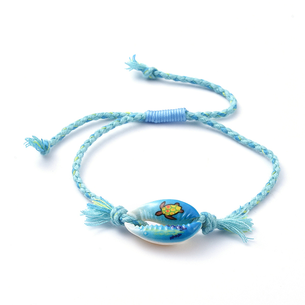 PandaHall Adjustable Braided Bead Bracelets, with Printed Cowrie Shell Beads and Cotton Cord, Sea Turtle Pattern, Inner Diameter: 3/4 inch~3..., Blue
PandaHall Adjustable Braided Bead Bracelets, with Printed Cowrie Shell Beads and Cotton Cord, Sea Turtle Pattern, Inner Diameter: 3/4 inch~3..., Blue