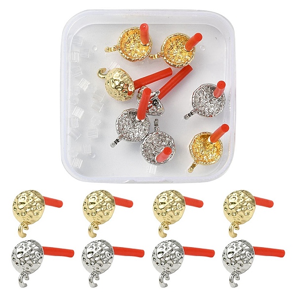 PandaHall 8Pcs 2 Colors Rack Plating Alloy Stud Earring Findings, with 925 Sterling Silver Pins & 20Pcs Plastic Ear Nuts, Platinum & Light...
PandaHall 8Pcs 2 Colors Rack Plating Alloy Stud Earring Findings, with 925 Sterling Silver Pins & 20Pcs Plastic Ear Nuts, Platinum & Light...