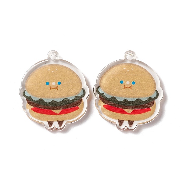PandaHall Transparent Acrylic Pendants, Hamburger with Smiling Face Pattern, BurlyWood, 37.5x32.5x3.5mm, Hole: 3.2mm Acrylic Food Orange
PandaHall Transparent Acrylic Pendants, Hamburger with Smiling Face Pattern, BurlyWood, 37.5x32.5x3.5mm, Hole: 3.2mm Acrylic Food Orange