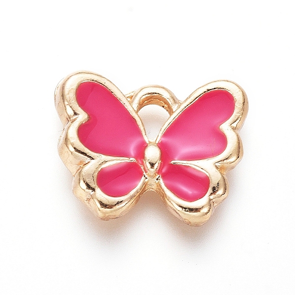 PandaHall Light Gold Plated Alloy Charms, with Enamel, Butterfly, Deep Pink, 10.5x12.5x2.5mm, Hole: 2mm Alloy+Enamel Butterfly Pink
PandaHall Light Gold Plated Alloy Charms, with Enamel, Butterfly, Deep Pink, 10.5x12.5x2.5mm, Hole: 2mm Alloy+Enamel Butterfly Pink