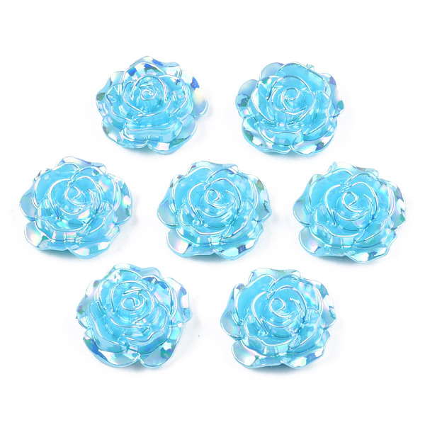 PandaHall Opaque ABS Plastic Cabochons, AB Color Plated, Rose, Deep Sky Blue, 24x23.5x9mm ABS Plastic Flower
PandaHall Opaque ABS Plastic Cabochons, AB Color Plated, Rose, Deep Sky Blue, 24x23.5x9mm ABS Plastic Flower