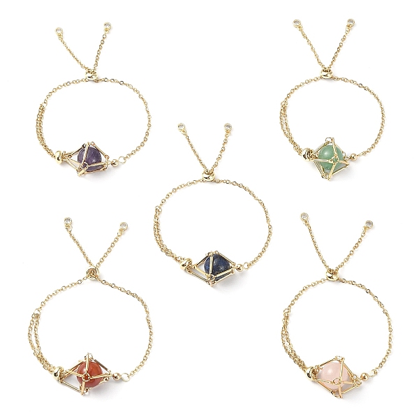 PandaHall Mixed Natural Carnelian & Lapis Lazuli & Green Aventurine & Rose Quartz & Amethyst Bracelets, Rhombus Brass Macrame Pouch...
PandaHall Mixed Natural Carnelian & Lapis Lazuli & Green Aventurine & Rose Quartz & Amethyst Bracelets, Rhombus Brass Macrame Pouch...