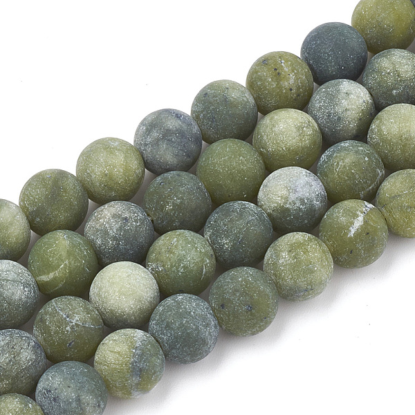 PandaHall Natural Xinyi Jade/Chinese Southern Jade Beads Strands, Frosted, Round, 6mm, Hole: 1mm, about 63pcs/strand, 15.5 inch Chinese Jade...
PandaHall Natural Xinyi Jade/Chinese Southern Jade Beads Strands, Frosted, Round, 6mm, Hole: 1mm, about 63pcs/strand, 15.5 inch Chinese Jade...