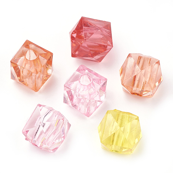 PandaHall Transparent Acrylic Beads, Faceted, Cube, Mixed Color, 9x10x10mm, Hole: 2.5mm, about 1160pcs/500g Acrylic Cube Multicolor
PandaHall Transparent Acrylic Beads, Faceted, Cube, Mixed Color, 9x10x10mm, Hole: 2.5mm, about 1160pcs/500g Acrylic Cube Multicolor