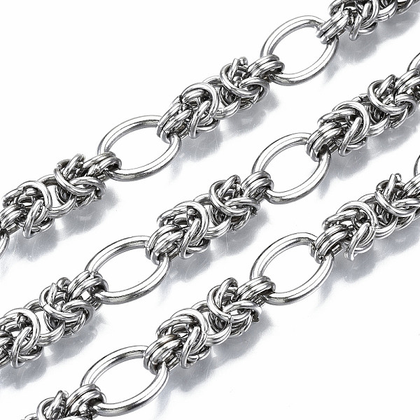 PandaHall 304 Stainless Steel Byzantine Chains, with Spool, Unwelded, Stainless Steel Color, 13.5x10x1.9mm, about 16.4 Feet(5m)/roll 304...
PandaHall 304 Stainless Steel Byzantine Chains, with Spool, Unwelded, Stainless Steel Color, 13.5x10x1.9mm, about 16.4 Feet(5m)/roll 304...