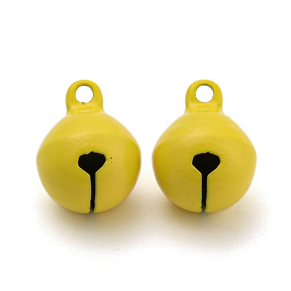 PandaHall Spray Painted Brass Bell Pendants, Bell Charms, Yellow, 17.5x14mm, Hole: 2x2.5mm Brass Bell Yellow
PandaHall Spray Painted Brass Bell Pendants, Bell Charms, Yellow, 17.5x14mm, Hole: 2x2.5mm Brass Bell Yellow