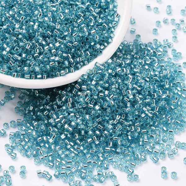 PandaHall Cylinder Seed Beads, Silver Lined, Round Hole, Uniform Size, Sky Blue, 2x1.5mm, Hole: 0.8mm, about 40000pcs/bag, about 450g/bag...
PandaHall Cylinder Seed Beads, Silver Lined, Round Hole, Uniform Size, Sky Blue, 2x1.5mm, Hole: 0.8mm, about 40000pcs/bag, about 450g/bag...