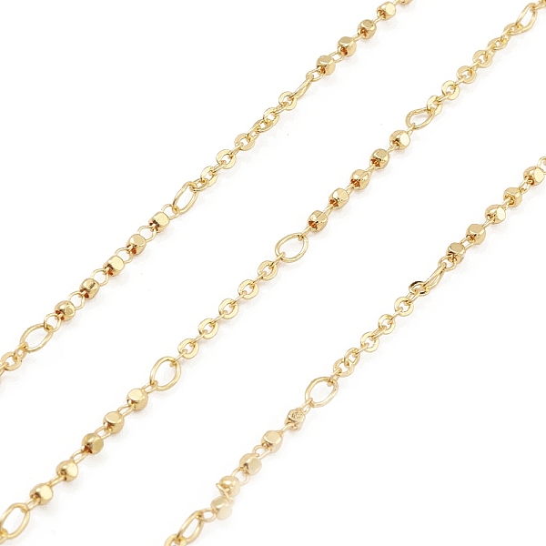 PandaHall Brass Cube Beaded Link Chains, Unwelded, with Spool, Real 18K Gold Plated, 2x2x0.2mm, 18x2mm Brass
PandaHall Brass Cube Beaded Link Chains, Unwelded, with Spool, Real 18K Gold Plated, 2x2x0.2mm, 18x2mm Brass