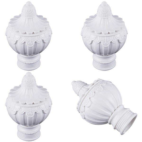 PandaHall Plastic Curtain Rod Heads, Round Drapery Pole Finials, White, 105x64.6mm, Inner Diameter: 28mm Plastic Flower White
PandaHall Plastic Curtain Rod Heads, Round Drapery Pole Finials, White, 105x64.6mm, Inner Diameter: 28mm Plastic Flower White