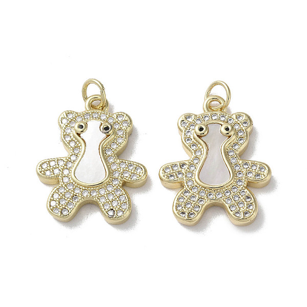 PandaHall Brass Micro Pave Cubic Zirconia Pendants, with Shell, Panda, Real 18K Gold Plated, 21x17x3.5mm, Hole: 3mm Brass+Cubic..., Clear
PandaHall Brass Micro Pave Cubic Zirconia Pendants, with Shell, Panda, Real 18K Gold Plated, 21x17x3.5mm, Hole: 3mm Brass+Cubic..., Clear