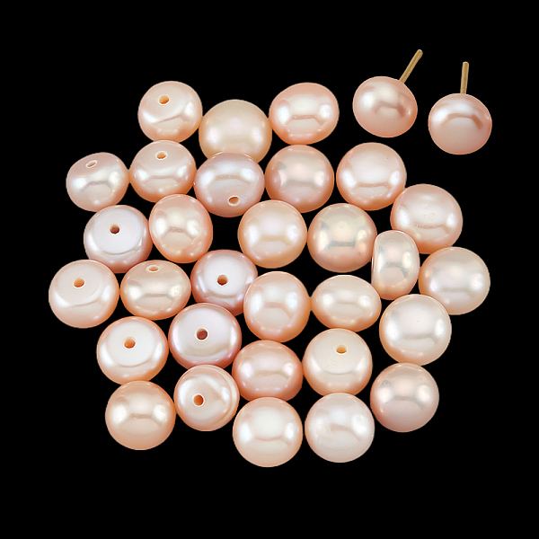 PandaHall Natural Cultured Freshwater Pearl Beads, Half Drilled Hole, Half Round, Pink, 6.5~7x5~6mm, Hole: 1mm, 30pcs/box Pearl Half Round...
PandaHall Natural Cultured Freshwater Pearl Beads, Half Drilled Hole, Half Round, Pink, 6.5~7x5~6mm, Hole: 1mm, 30pcs/box Pearl Half Round...