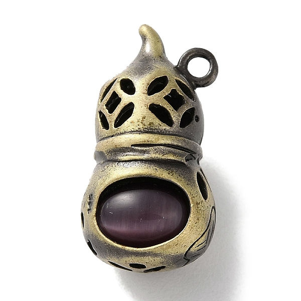 PandaHall Brass Pendants, with Cat Eye, Cadmium Free & Lead Free, Gourd, Purple, 23x12.5x11.5mm, Hole: 1.8mm Brass Others Purple
PandaHall Brass Pendants, with Cat Eye, Cadmium Free & Lead Free, Gourd, Purple, 23x12.5x11.5mm, Hole: 1.8mm Brass Others Purple