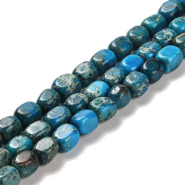 PandaHall Natural Dolomite Beads Strands, Dyed, Cuboid, Dodger Blue, 7~7.5x5~5.5x5~5.5mm, Hole: 1.2mm, about 55pcs/strand, 15.67~15.94 inch...
PandaHall Natural Dolomite Beads Strands, Dyed, Cuboid, Dodger Blue, 7~7.5x5~5.5x5~5.5mm, Hole: 1.2mm, about 55pcs/strand, 15.67~15.94 inch...