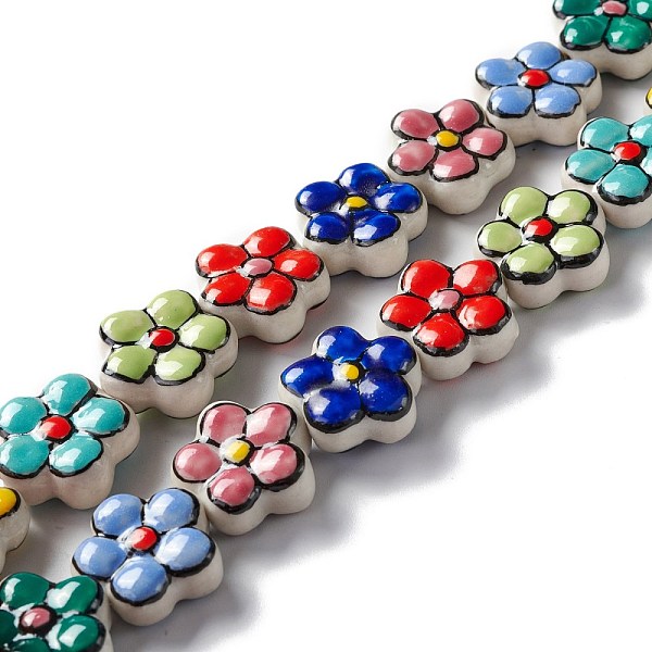 PandaHall Handmade Porcelain Flower Beads Strands, Colorful, 16.5~17x17~17.5x7.5~7.8mm, Hole: 1.6~1.8mm, about 20pcs/strand, 12.56~12.68...
PandaHall Handmade Porcelain Flower Beads Strands, Colorful, 16.5~17x17~17.5x7.5~7.8mm, Hole: 1.6~1.8mm, about 20pcs/strand, 12.56~12.68...