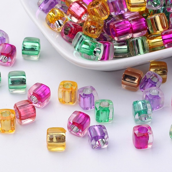 PandaHall Transparent Acrylic Cube Beads, Inside Colour, Mixed Color, 7.5x8mm, Hole: 4mm, about 1500pcs/500g Acrylic Cube Multicolor
PandaHall Transparent Acrylic Cube Beads, Inside Colour, Mixed Color, 7.5x8mm, Hole: 4mm, about 1500pcs/500g Acrylic Cube Multicolor