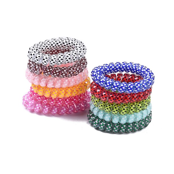 PandaHall Printed Plastic Telephone Cord Elastic Hair Ties, Ponytail Holder, Mixed Color, 35mm Plastic Multicolor
PandaHall Printed Plastic Telephone Cord Elastic Hair Ties, Ponytail Holder, Mixed Color, 35mm Plastic Multicolor