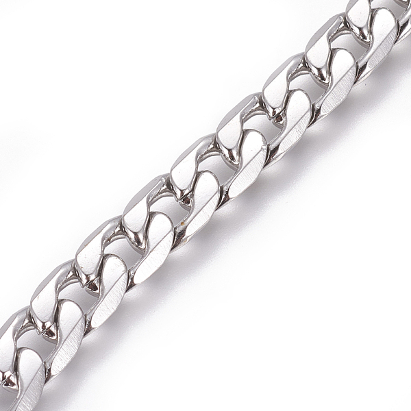 PandaHall 201 Stainless Steel Cuban Link Chains, Chunky Curb Chains, Twisted Chains, Unwelded, Stainless Steel Color, 7.3mm, Links...
PandaHall 201 Stainless Steel Cuban Link Chains, Chunky Curb Chains, Twisted Chains, Unwelded, Stainless Steel Color, 7.3mm, Links...