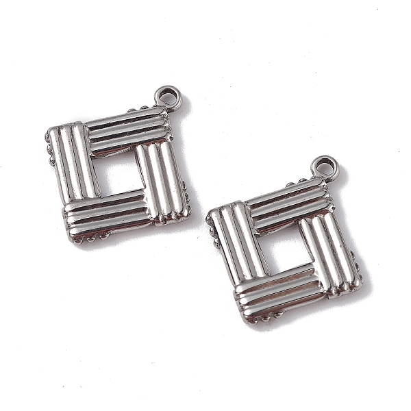 PandaHall 304 Stainless Steel Pendants, Rhombus Charm, Stainless Steel Color, 17x15.5x1.7mm, Hole: 1.2mm 304 Stainless Steel Rhombus
PandaHall 304 Stainless Steel Pendants, Rhombus Charm, Stainless Steel Color, 17x15.5x1.7mm, Hole: 1.2mm 304 Stainless Steel Rhombus
