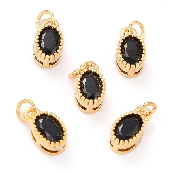 PandaHall Real 18K Gold Plated Brass Inlaid Cubic Zirconia Charms, with Jump Ring, Long-Lasting Plated, Oval, Black, 9.5x5x4mm, Jump Ring...
PandaHall Real 18K Gold Plated Brass Inlaid Cubic Zirconia Charms, with Jump Ring, Long-Lasting Plated, Oval, Black, 9.5x5x4mm, Jump Ring...