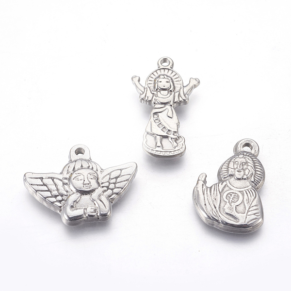 PandaHall 304 Stainless Steel Pendants, Mixed Human, Stainless Steel Color, 18~25x15~23.5x2.5~3mm, Hole: 1.6mm 304 Stainless Steel Human
PandaHall 304 Stainless Steel Pendants, Mixed Human, Stainless Steel Color, 18~25x15~23.5x2.5~3mm, Hole: 1.6mm 304 Stainless Steel Human